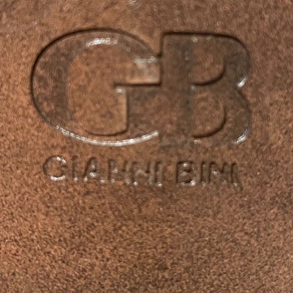 Gianni Bini Brown Lace Up Rhinestone Stud Boots - Picture 5 of 5